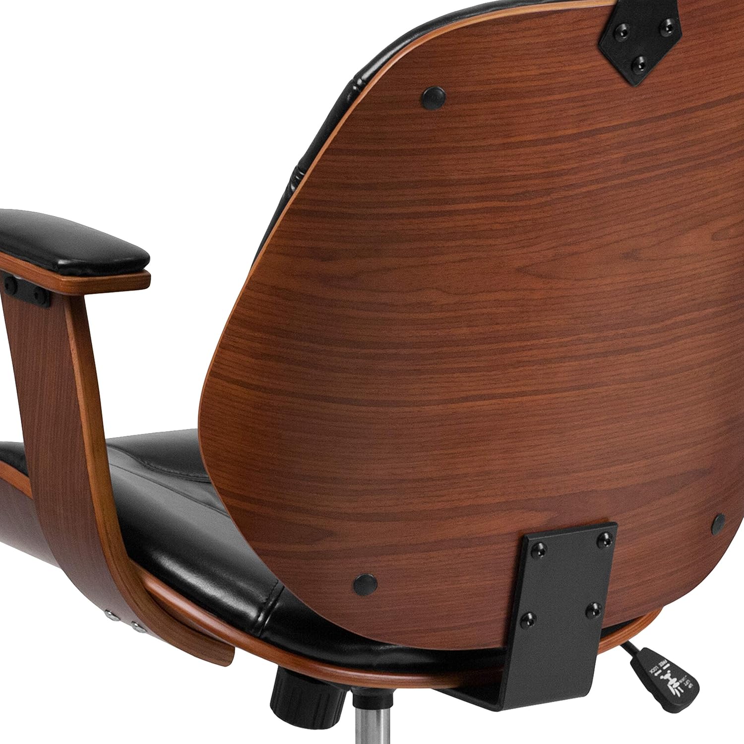High Back LeatherSoft Executive Swivel Office Chair with Arms P72651