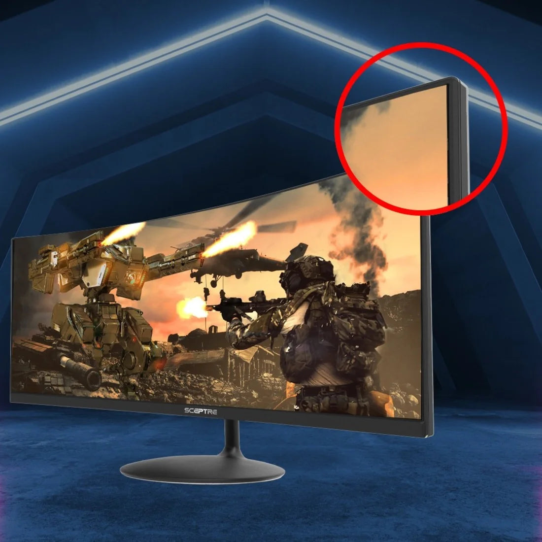 34" Curved Gaming LCD Monitor, 21:9 W71909