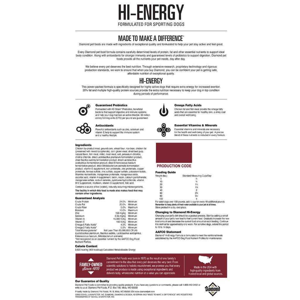 High-Energy Dry Dog Food O446233