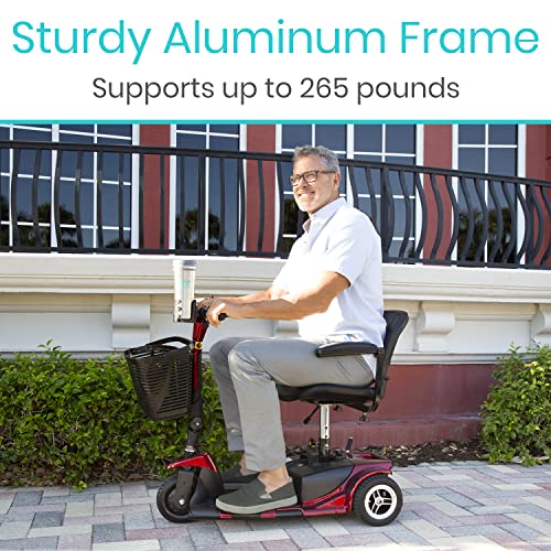3 Wheel Mobility Scooter - Electric Folding Travel Scooter for Adults with Long Range Battery C670504