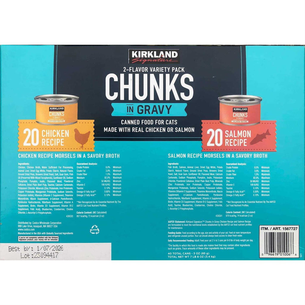 Chunks in Gravy Canned Cat Food Variety Pack C44374