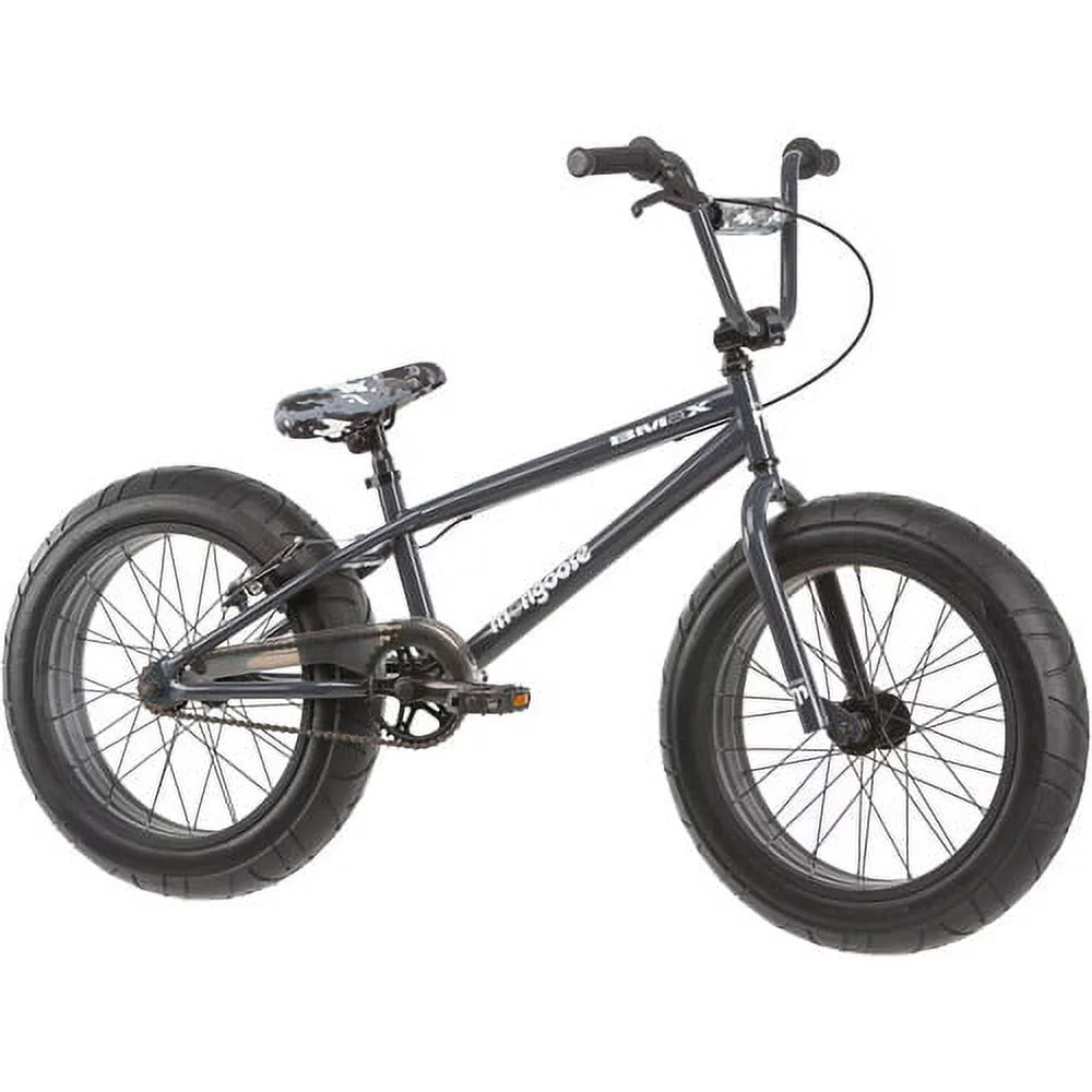 20" Fat Tire Mountain Bike, Black/Gray N276681