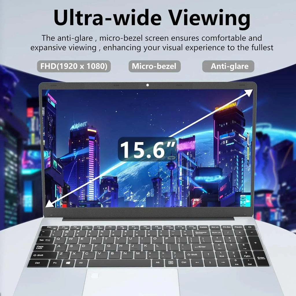 15.6" Laptop, Intel Quad-Core, 8GB RAM, 512GB SSD, Win 11 Pro T467