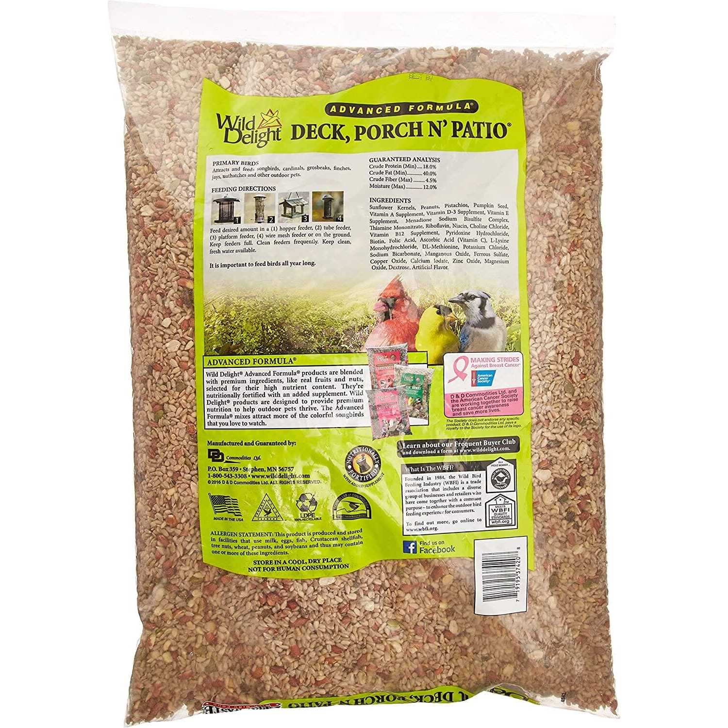 Deck Porch Patio Bird Seed M644