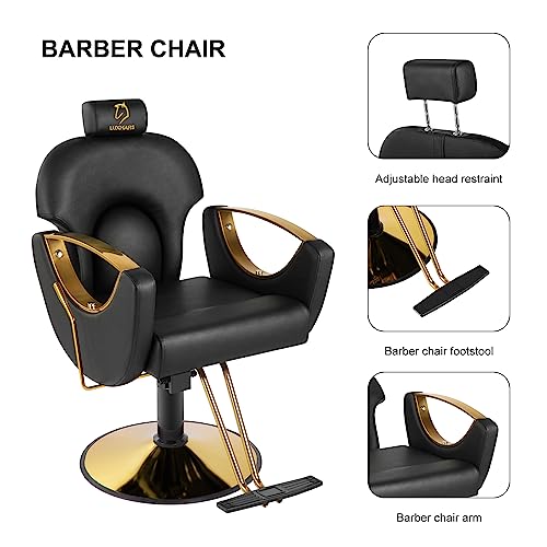 Pink Hydraulic Reclining Barber Salon Chair C219119