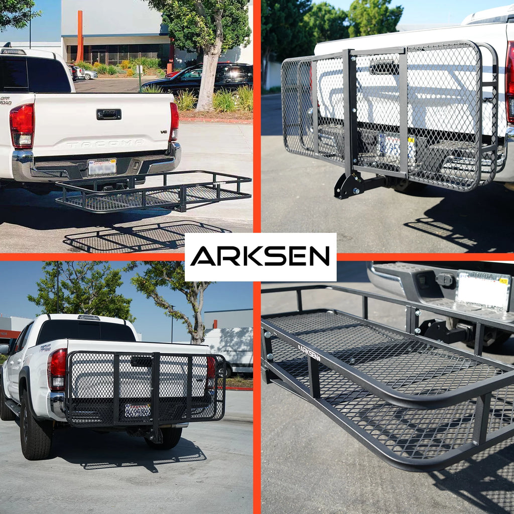 Folding Cargo Carrier Luggage Basket 2" Receiver Hitch 60" T60298