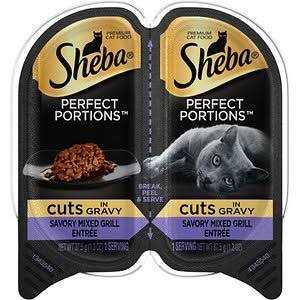 Wet Cat Food Cuts in Gravy Savory Mixed Grill Entree O1305