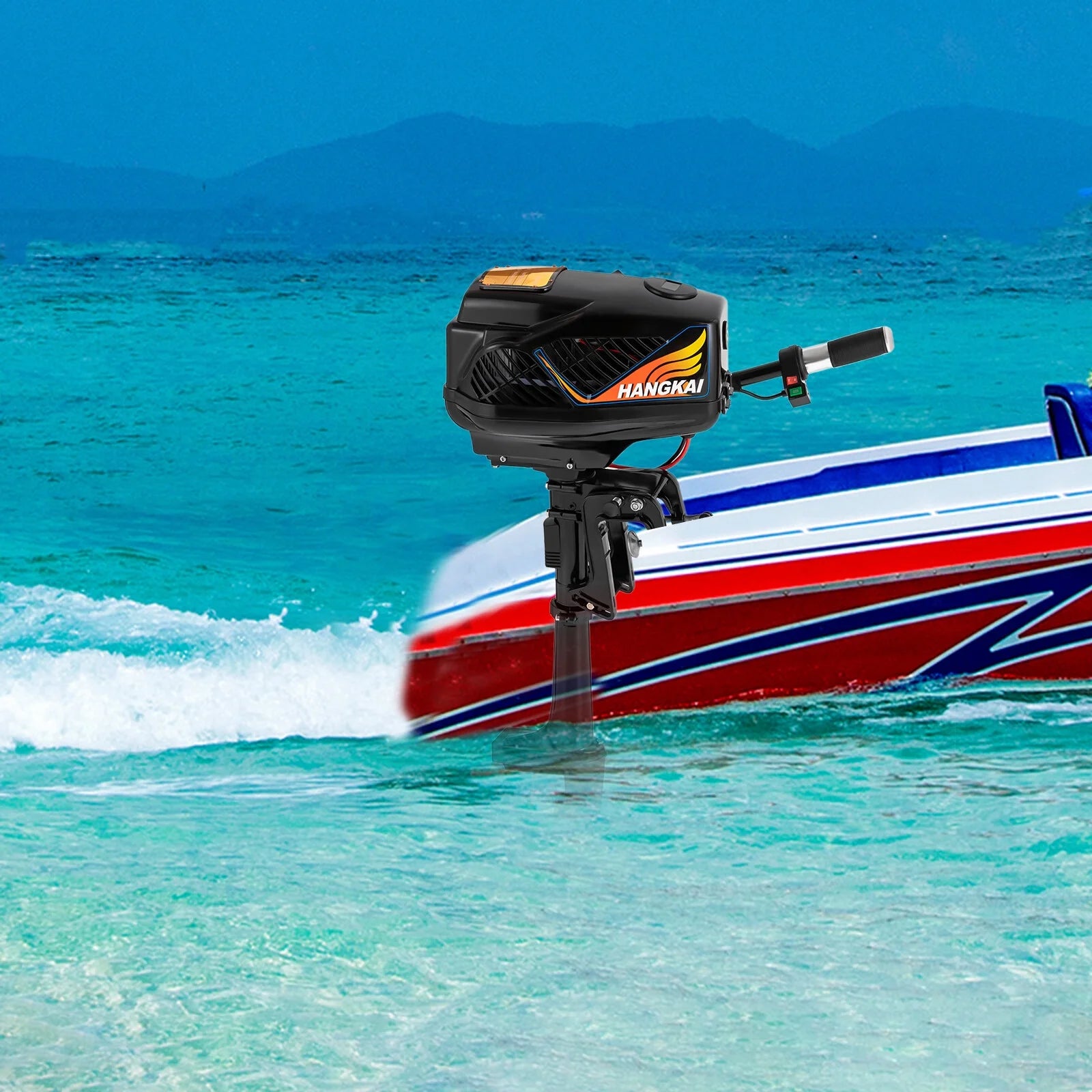 48V 1200W Electric Outboard Motor for Fishing Boat with 3-Blade Propeller G889