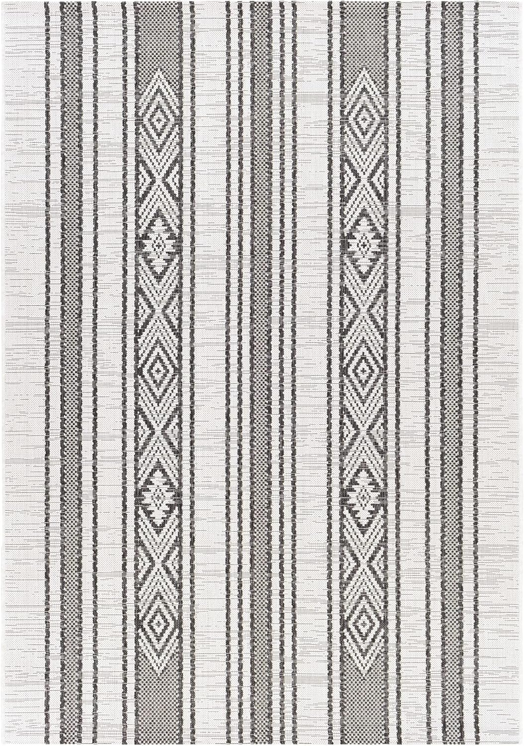 Outdoor Area Rug 5x7 Non Shedding Indoor/Outdoor Carpet for Patio, Porch, Deck, Bedroom, Living Room or Kitchen Q835
